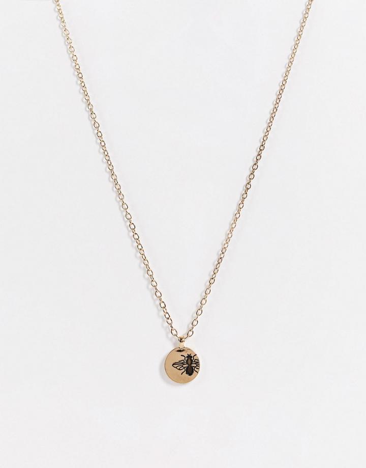 Icon Brand Bee Pendant In Gold