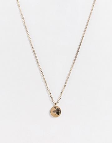 Icon Brand Bee Pendant In Gold