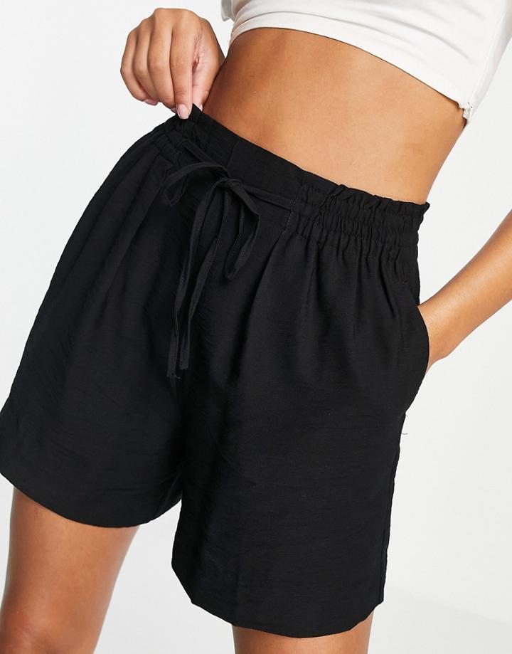 New Look Drawstring Short In Black