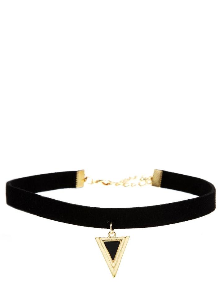 Asos Triangle Choker Necklace