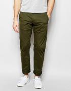 Farah Chino In Slim Fit Stretch Cotton - Green