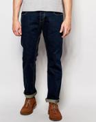 Dickens And Browne Slim Fit Button Fly Jean - Navy