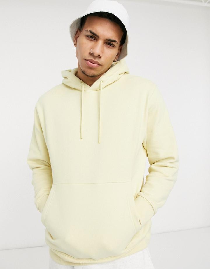 Topman Hoodie In Yellow