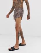 Religion Two-piece Shorts In Orange Geo Print Shorts - Orange