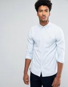 Farah Halwyn Slim Fit Stripe Oxford Shirt Blue - Blue