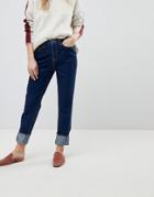 New Look Stonewashed Mom Jean - Blue