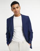 French Connection Slim Fit Plain Suit Jacket-blues