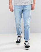 Kubban 90's Tapered Fit Bleach Jean - Blue