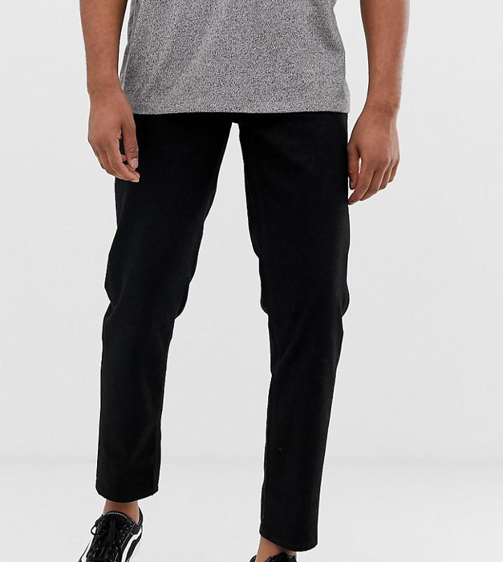 Asos Design Tall Classic Rigid Jeans In Black - Black