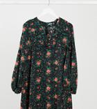 Missguided Tall Long Sleeve Shift Dress In Floral-multi