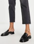 Asos Design Moscow Loafer Mules In Black
