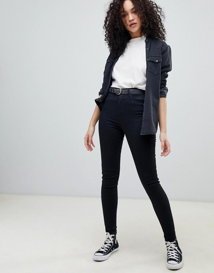Wrangler Body Bespoke High Rise Skinny Jean - Black