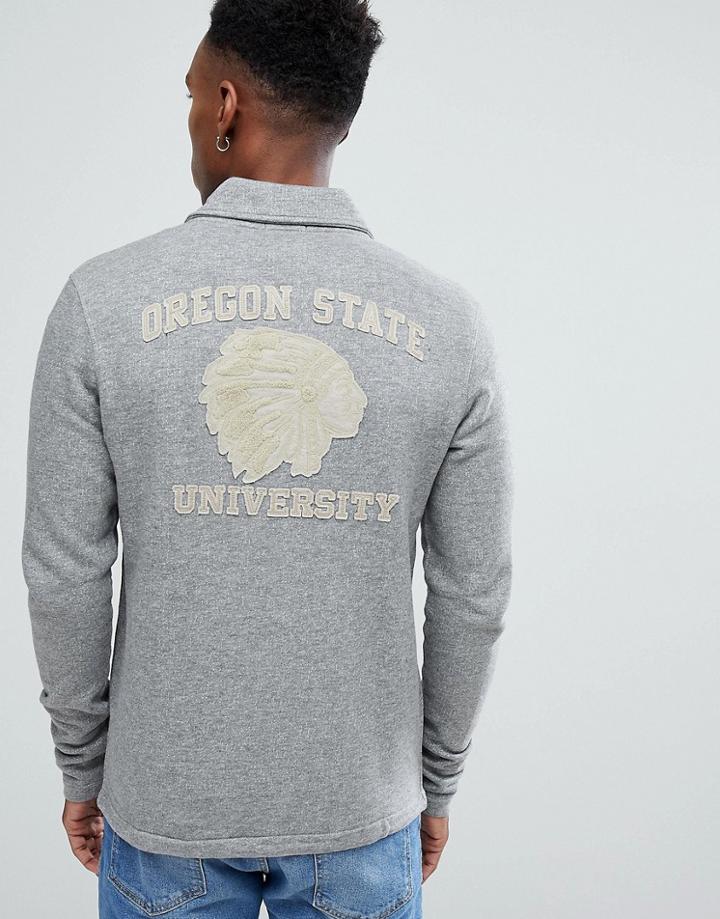 Jack & Jones Vintage Jersey Coach Jacket - Gray
