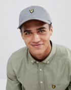 Lyle & Scott Logo Baseball Cap In Gray - Gray