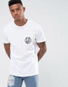 Versace Jeans T-shirt In White With Chest Logo - White