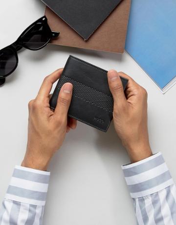 Boss Orange By Hugo Boss Leather Future Wallet Black - Black