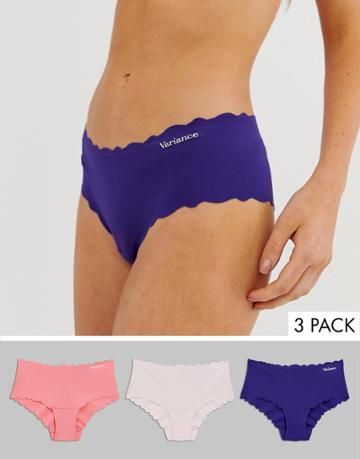 Variance 3 Pack Of Micro Fibre Seamless Pants - Multi
