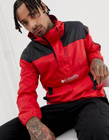 Columbia Challenger Windbreaker In Red