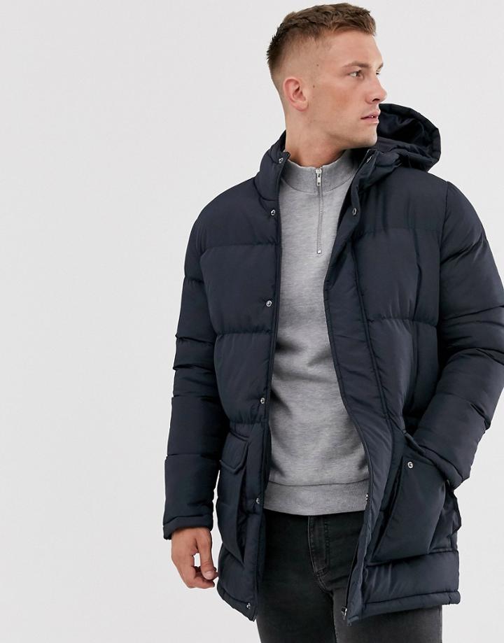 French Connection Longline Padded Hooded Parka