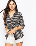 Goldie Olivia Blouse In Daisy Dot Print - Black