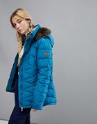Roxy Quinn Jacket In Blue - Blue
