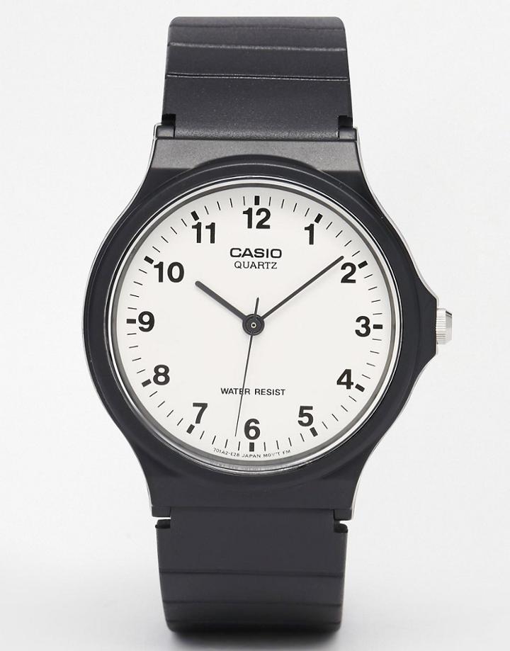 Casio Mq-24-7bll Analogue Resin Strap Watch - Black