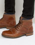 Aldo Onerillan Leather Shearling Boots - Tan