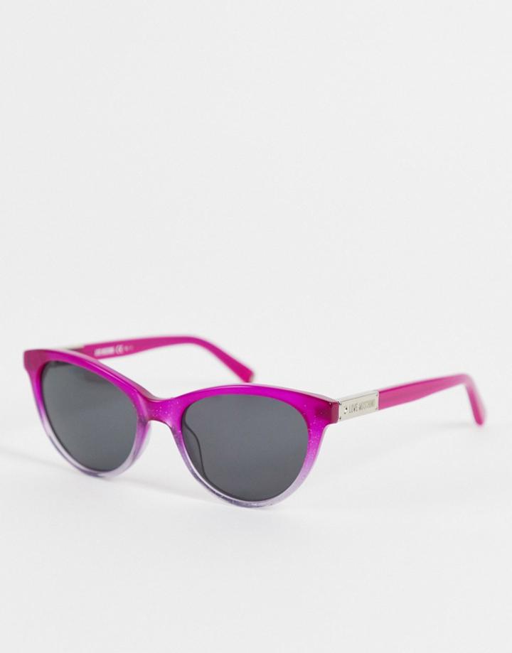 Moschino Love Cat Eye Sunglasses-pink