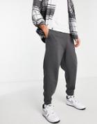 Asos Design Heavyweight Oversized Sweatpants In Washed Black