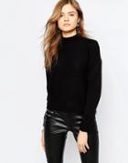 Noisy May New Punk Size Zip Sweater - Black