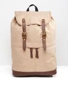Asos Backpack In Brown Melange - Brown