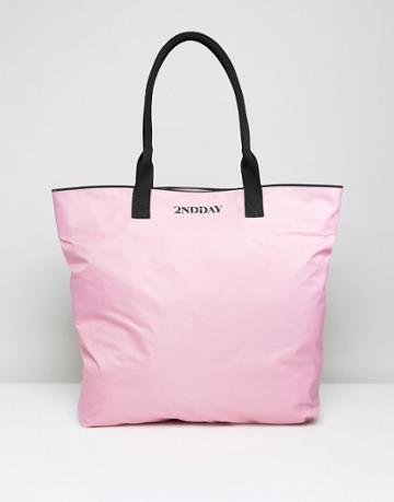 2nd Day Nylon Shopper Bag - Pink