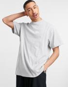 Il Sarto Seam Oversized T-shirt In Gray Heather-grey