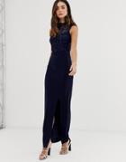 Coast Jolie Sparkle Maxi Dress - Navy