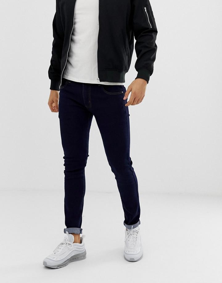 Soul Star Skinny Jeans In Indigo-blue