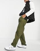 Stan Ray Rec Elasticated Pants In Olive Poplin-green