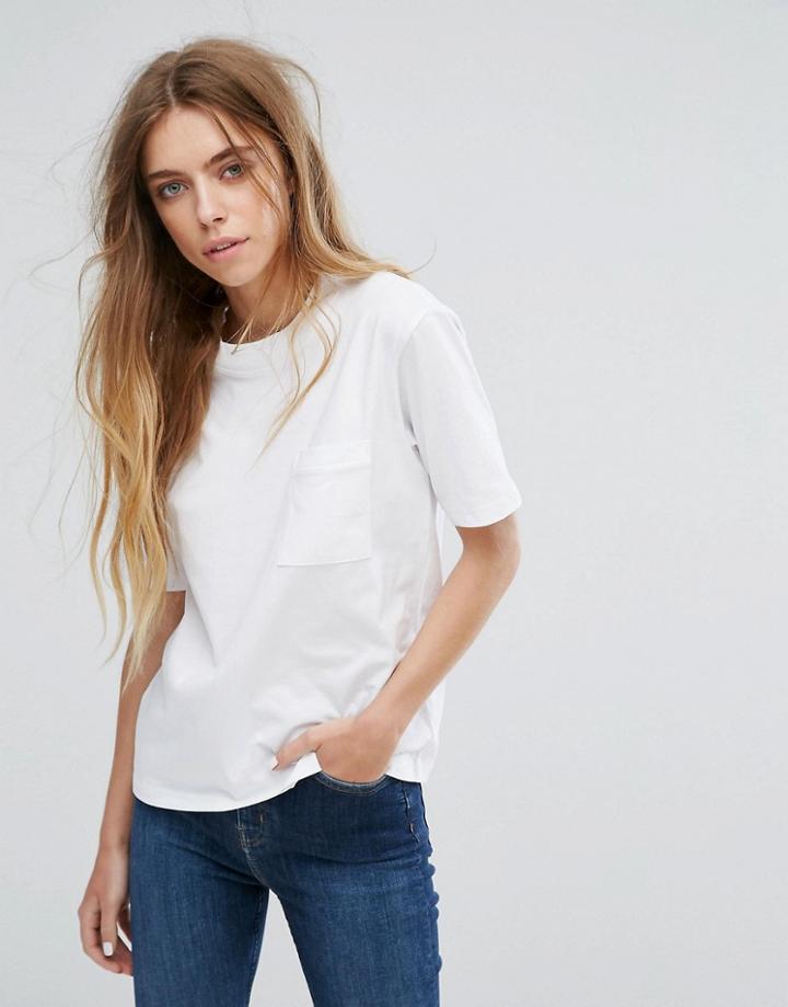 Weekday Pocket T-shirt - White