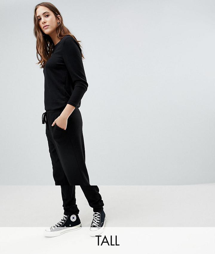 Noisy May Tall Long Sleeve Jumpsuit - Black