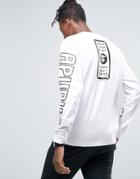 Aape By A Bathing Ape Long Sleeve T-shirt With Back Print - White