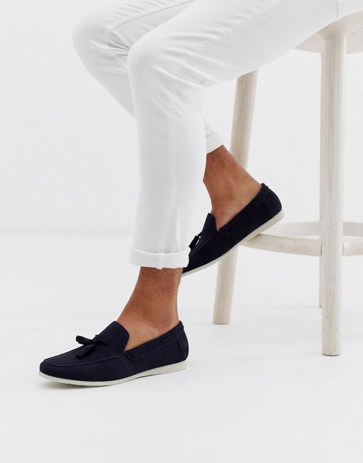 New Look Tassel Loafer In Navy - Navy