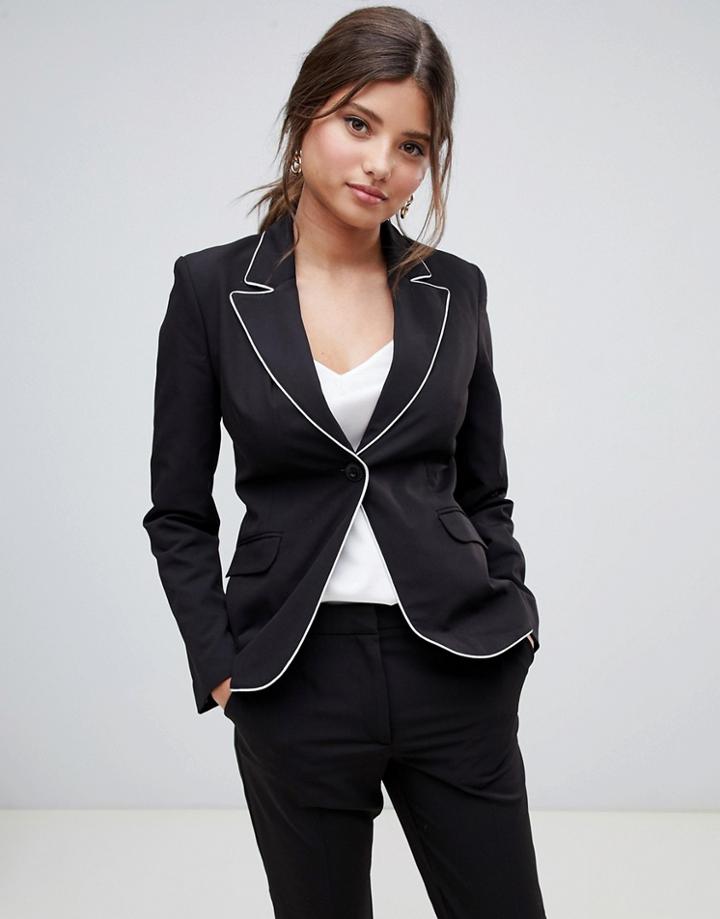 Millie Mackintosh Tipping Two-piece Blazer - Black