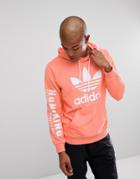 Adidas Originals X Pharrell Williams Hu Hiking Hoodie With Arm Print In Pink Cy7875 - Pink