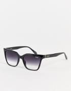Quay Ceo Square Womens Sunglasses In Black With Gradient Lens