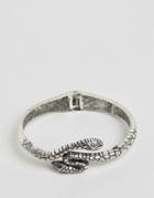 Asos Snake Open Cuff Bracelet - Silver