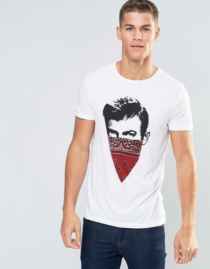 Boss Orange Taye 1 Face Print T-shirt - White