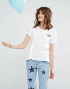 Paul & Joe Sister T-shirt With Cat In Pocket - White 01
