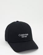 Calvin Klein Cap With Logo In Black