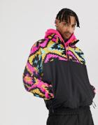 Asos 4505 Overhead Ski Jacket With 90s Print-multi