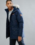 Columbia Timberline Ridge Parka Jacket In Navy - Navy