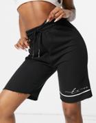 Public Desire Motif Longline Short In Black